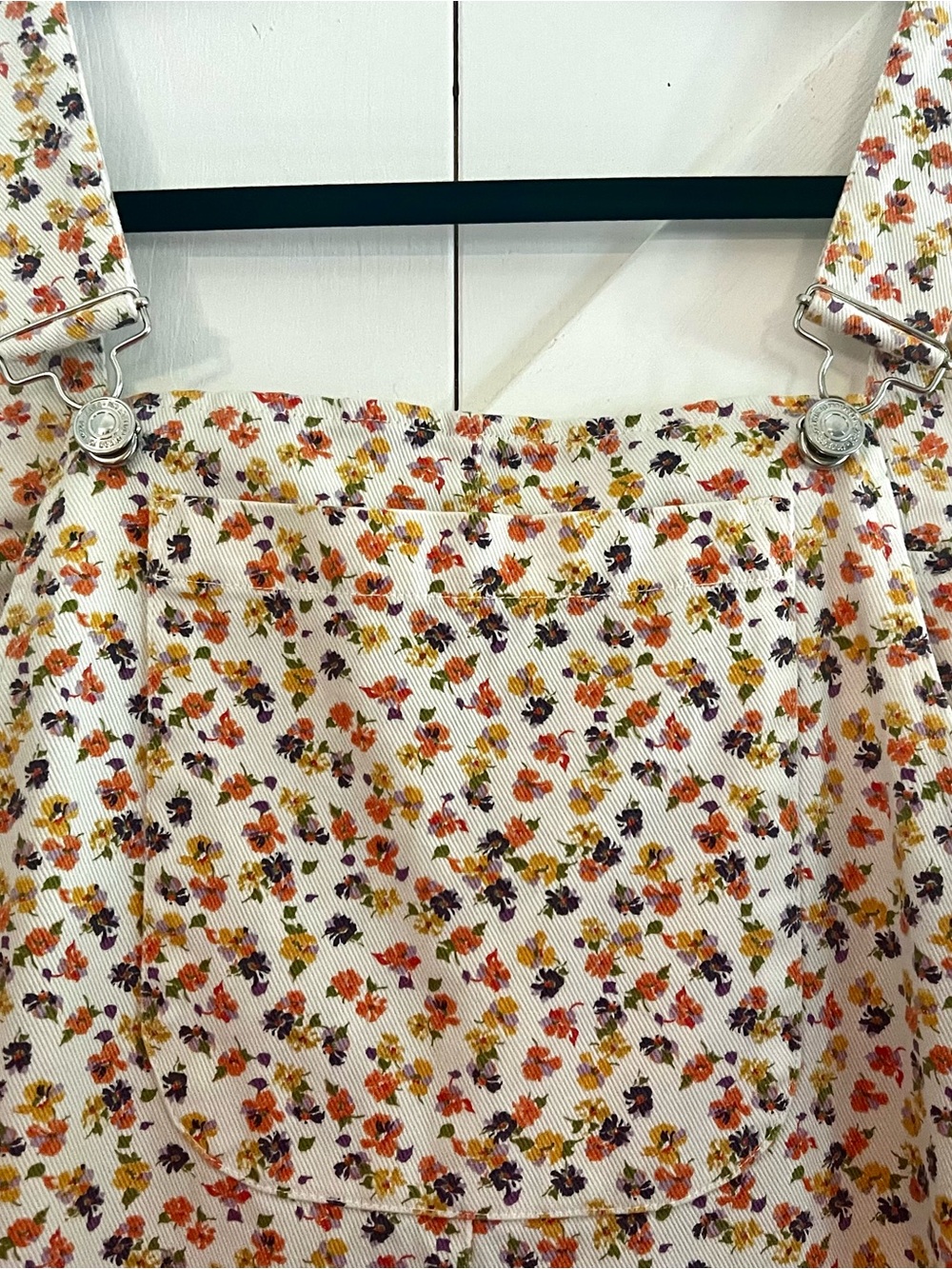 Zara Ditsy Floral Cotton Wide-Leg Overalls  Cottagecore S EUC Fall!